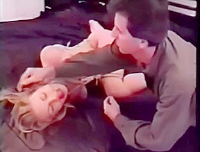 Cute Blond Roped And Ball-gagged In The Bedroom