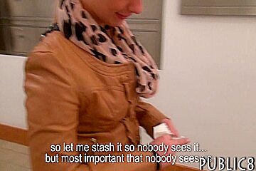 Cute Eurobabe arsehole team-fucked by stranger mate for cash