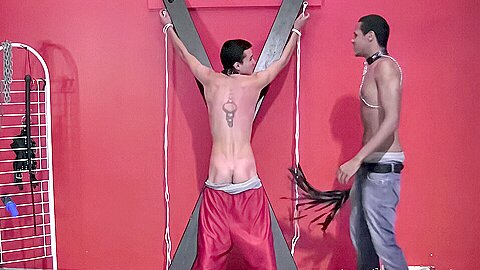 Cute Lucas Takes A Whipping – Lucas Love & Mikeal