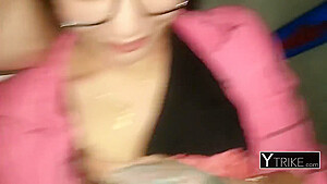 Cute Petite Asian Cock Sucker Loves Getting Her Clit Li