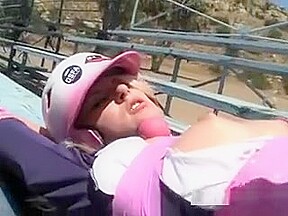 Cute Softball Player Gets Fucked At The Benches By Coach