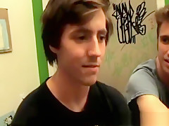 Cute butt buddies have a kinky threesome