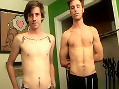 Cute butt buddies have a kinky threesome