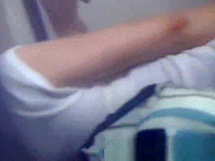 Cute japanese babe rubs