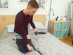 Cute teen 18+ Caught Playing With His New Toy