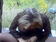 Deutsche Blonde Milf In Strmpfen Und Stiefeln Outdoor Gefickt