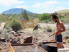 Dirty Boy Showers Off With The Hoes & Sprays Down Some Seed