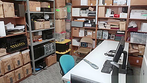 Dude Officer fucks Jaycee Starrs wet pussy so deep and hard in the office
