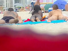 EXHIBITIONIST WIFE #98- HEATHER TAKES HER HUBBY HER GIRLFRIEND TO THE NUDE BEACH! POV