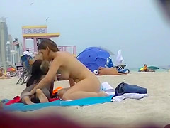 EXHIBITIONIST WIFE #98- HEATHER TAKES HER HUBBY HER GIRLFRIEND TO THE NUDE BEACH! POV