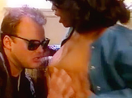 Ebony Ayes fucks a lucky white guy