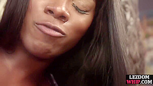 Ebony Babes Getting Kinky In Bdsm Anal Session With Toy