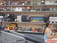 Ebony Gym Trainer Drilled By Pawn Dude At The Pawnshop