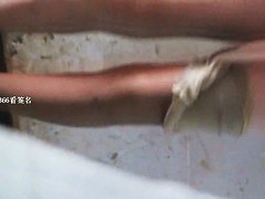 Elegant hot babe with perfect ass and legs giving a surprise