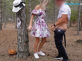 Elle Brook In Wants To Fuck Outdoor But Ive Done It Before! Public Sex In Forest And Cum Swallow