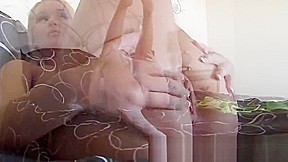 Emily Austin with a pink toy
