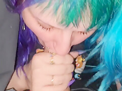 Emo Slut Sucks Cock Until I