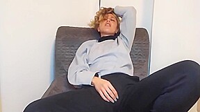 Erasmus Blonde Bitch Needs A Pussy Orgasm Licking By Her Older Tutor