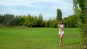 European babe gets ass fingered