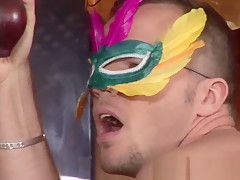 European twink slams ass in public