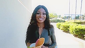 Evi moans in every stroke of cock in her pussy