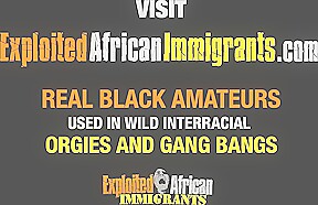 Exhibitionist Couple Flew in an African Slut to Share Cock