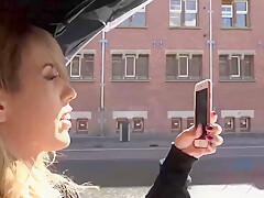 Experienced Blonde Babe Is Giving A Footjob To A Handsome Guy She Likes With Demi Lopez