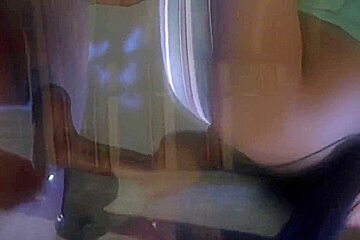 Experienced Oriental babe is sucking cock in the middle of the night and enjoying the feeling