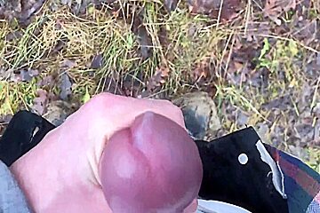 Extreme! Hottest teen 18+ Masturbates His Big Dick Outdoors /uncut / Perfect Dick Size / Sexy /fit 5 Min