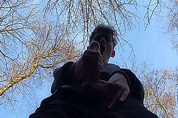Extreme! Hottest teen 18+ Masturbates His Big Dick Outdoors /uncut / Perfect Dick Size / Sexy /fit 5 Min