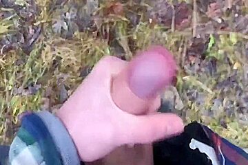 Extreme! Hottest teen 18+ Masturbates His Big Dick Outdoors /uncut / Perfect Dick Size / Sexy /fit 5 Min