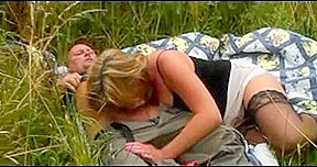 FAT AND MILF ON THE WOOD