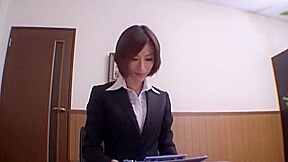 Fabulous Japanese model Akari Asahina in Hottest Secretary JAV video