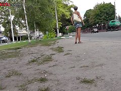 Fabulous street upskirt movie scene