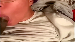 Facefuck meats a blowjob followed by cumshot handjob 