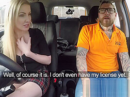 Fake Driving School Fake instructors hot fuck with minx