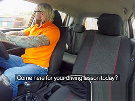 Fake Driving School Fake instructors hot fuck with minx