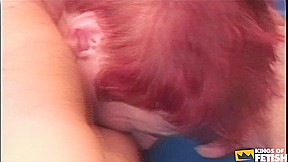 Fat Granny Gets Her Wet Pussy Boned By A Young Dude On The Bed
