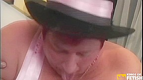 Fat Granny Gets Her Wet Pussy Boned By A Young Dude On The Bed