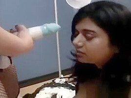 Fat Indian Slave Fucked By A Strapon