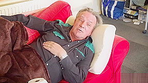 Fat old man fucked by beautiful young girl teen 18+ blowjob cum