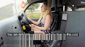Female Fake Taxi Sexy minx driver rides big black cock