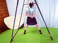 Female Police Officer Lewd Training-behind