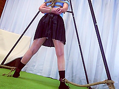 Female Police Officer Lewd Training-behind