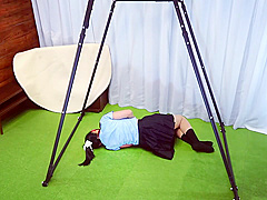 Female Police Officer Lewd Training-behind