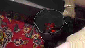 Femdom Scene With a Busty Mistress Pegging a Guy