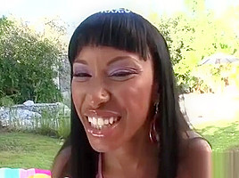 Fine Cock Loving Bitch With A Sexy Round Black Butt Fucks