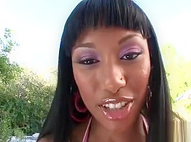 Fine Cock Loving Bitch With A Sexy Round Black Butt Fucks