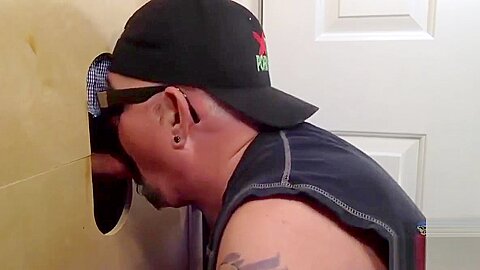 First Time At Gloryhole Step daddy Cock