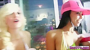First timer Bffs gets wild on the street with the guys they are with